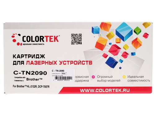 Картридж лазерный Colortek TN-2090 черный