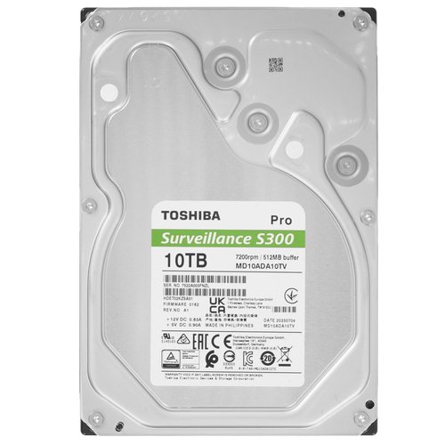 10 ТБ Жесткий диск Toshiba S300 Pro Surveillance [MD10ADA10TV]