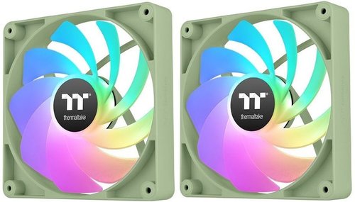Комплект реверсных вентиляторов Thermaltake CT120 Reverse ARGB Matcha Green [CL-F200-PL12MG-A] зеленый