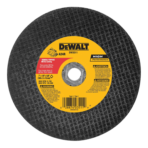 Cut-off disc DeWalt DW3511
