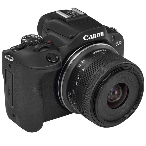 Беззеркальный фотоаппарат Canon EOS R100 Kit 18-45mm F4.5-6.3 IS STM черный