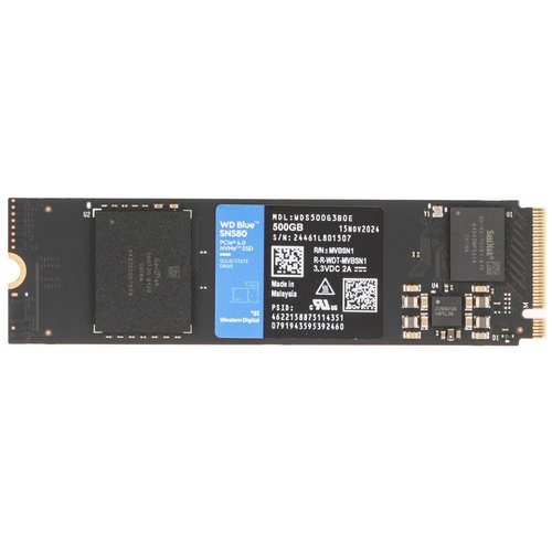 500 ГБ M.2 NVMe накопитель WD Blue SN580 [WDS500G3B0E]