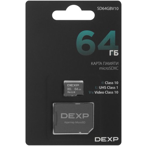 Xotira kartasi DEXP microSDXC 64 GB