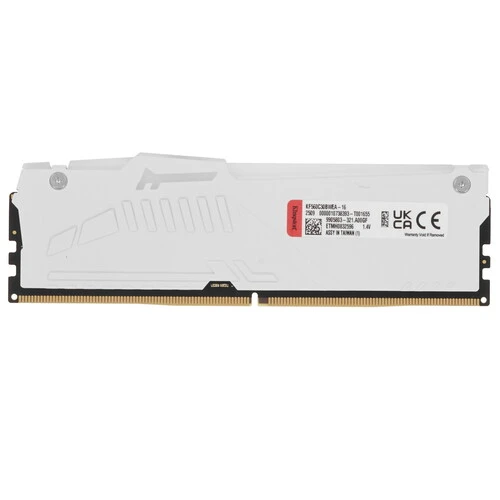 Оперативная память Kingston Fury Beast RGB, DDR5, 16GB (1x16GB), 6000 MHz, CL30, с радиатором, RGB, белый, фото2