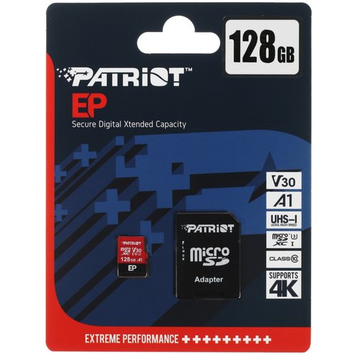 Карта памяти Patriot EP microSDXC 128 ГБ [PEF128GEP31MCX]