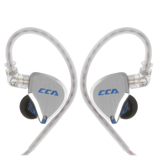 Проводные наушники CCA C12  голубой 2024