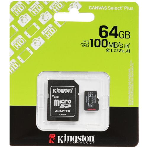 Xotira kartasi Kingston microSDXC 64 GB [SDCS3/64GB]