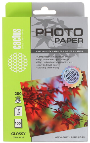 Драйвера и инструкция для Фотобумага Cactus CS-GA6200100 | 7939170 ...