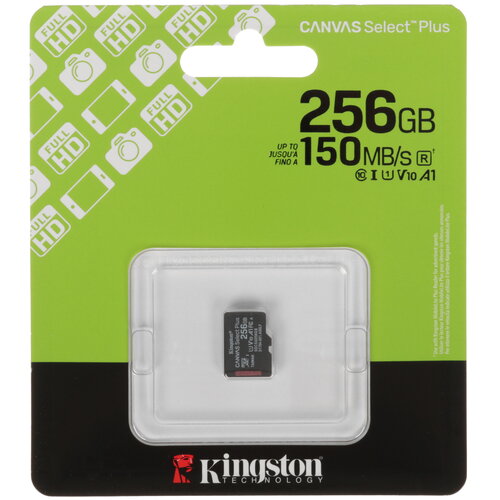 Карта памяти Kingston microSDXC 256 ГБ [SDCS3/256GBSP]