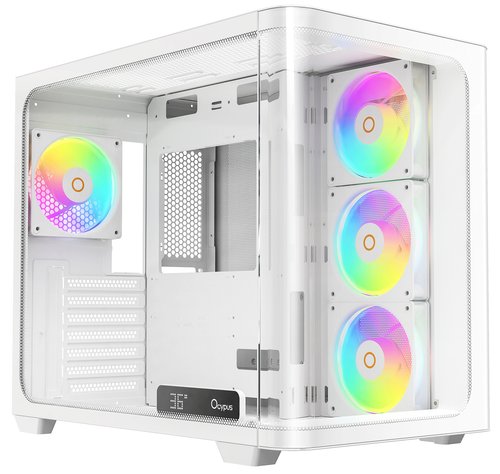 Корпус Ocypus Iota C70 Curve ARGB [Iota-C70-WHD400CD-GL] белый