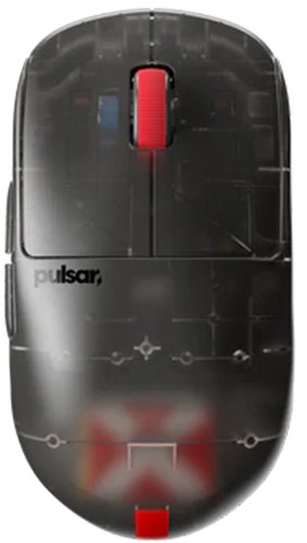 Мышь беспроводная/проводная Pulsar X2H Wireless Mini Clear Black [PX2H1CB] черный