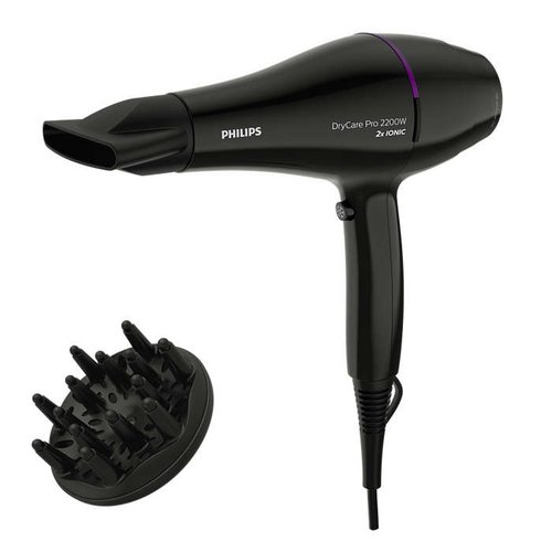 Фен Philips DryCare BHD274/00 черный/фиолетовый