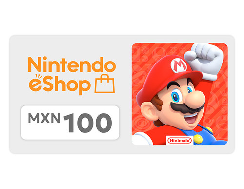 Купить Пополнение баланса сервиса Nintendo eShop 100 MXN в интернет ...