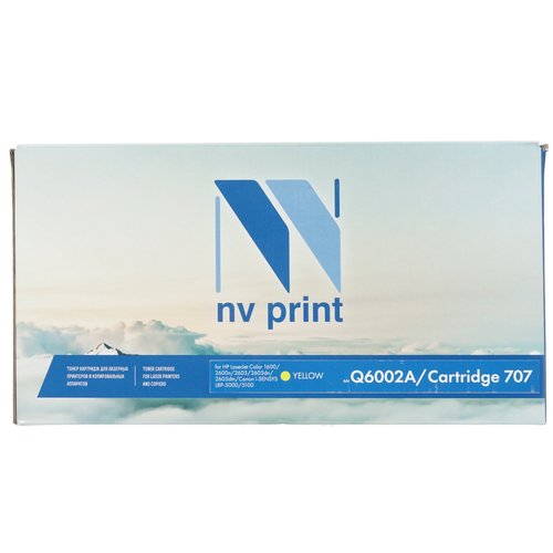 Картридж лазерный NV Print Q6002A желтый, с чипом