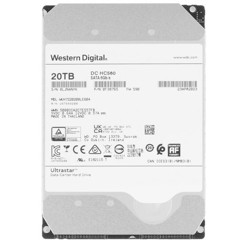 20 ТБ Жесткий диск WD Ultrastar DC HC560 [WUH722020BLE604]