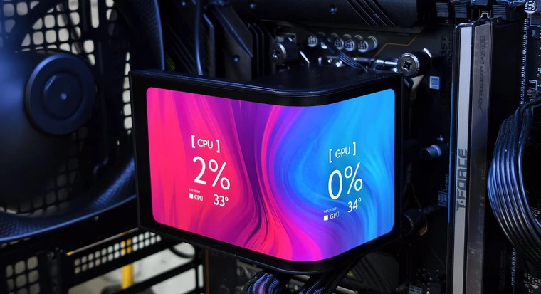 Обзор жидкостной системы охлаждения DarkFlash UV360 — шоу с живым экраном