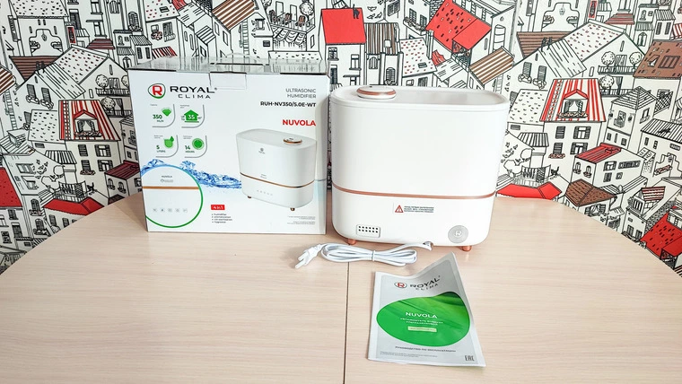 Обзор увлажнителя воздуха Royal Clima Nuvola RUH-NV350/5.0E-WT