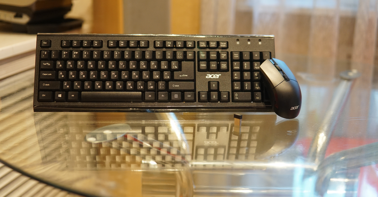 Обзор комплекта беспроводных клавиатуры и мыши Acer OKR120 — «уполовиненная» стоимость?