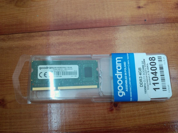 Обзор оперативной памяти SODIMM Goodram [GR1600S3V64L11S/4G] 4 ГБ