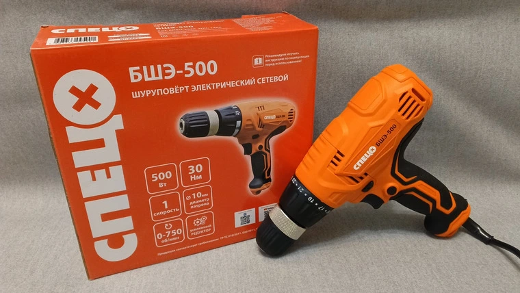 Обзор дрели-шуруповерта Спец БШЭ-500