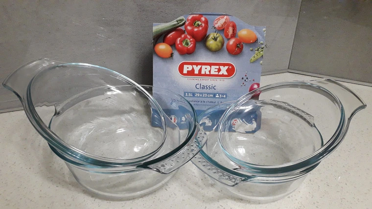 Обзор стеклянной кастрюли Pyrex
Classic Easy Grip