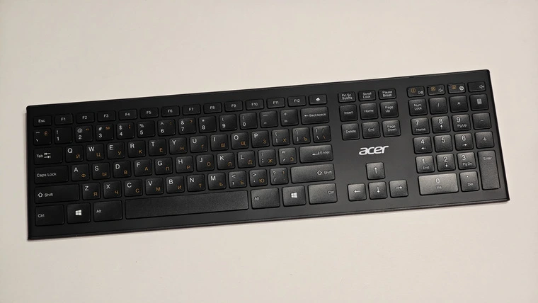 Обзор беспроводной клавиатуры Acer OKR010