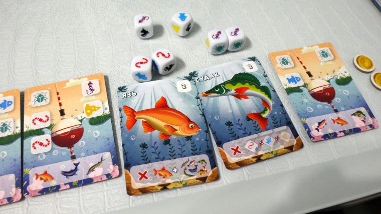 Обзор настольной игры ND Play "Кубическая рыбалка" — слови леща не выходя из дома!
