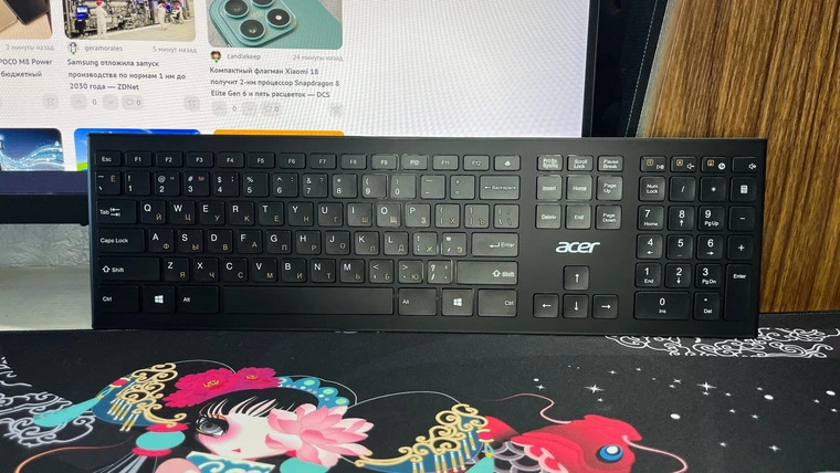 Обзор беспроводной клавиатуры Acer OKR010