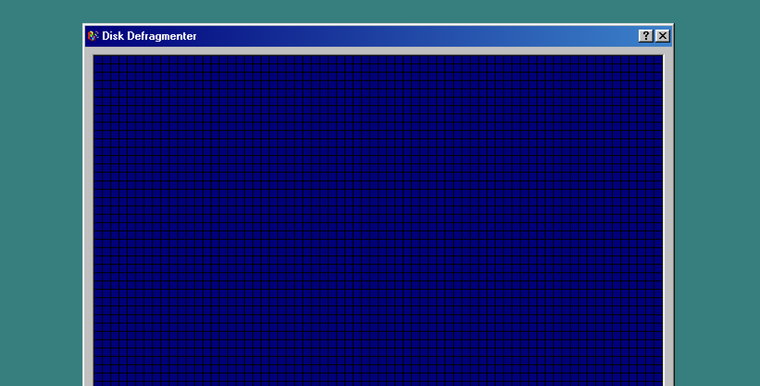 ⚡Представлен Windows 98 Disk Defrag Simulator — симулятор ...