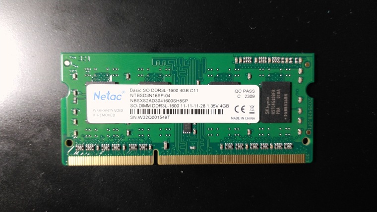 Обзор оперативной памяти SODIMM Netac Basic [NTBSD3N16SP-04] 4 ГБ ...