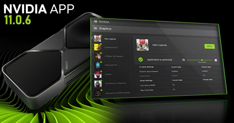 ⚡NVIDIA отложила выход стабильной версии приложения NVIDIA App с ...
