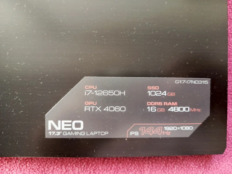 Обзор ноутбука ARDOR GAMING NEO G17-I7ND315 | Ноутбуки | Обзоры