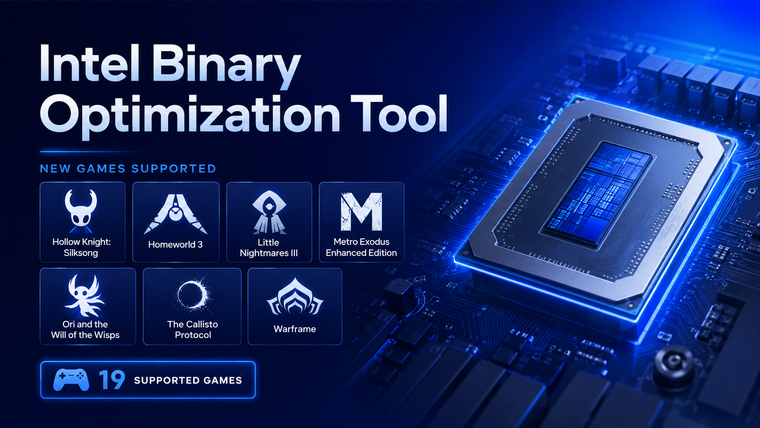 ⚡Intel добавила семь игр в Binary Optimization Tool и заявила о росте ...