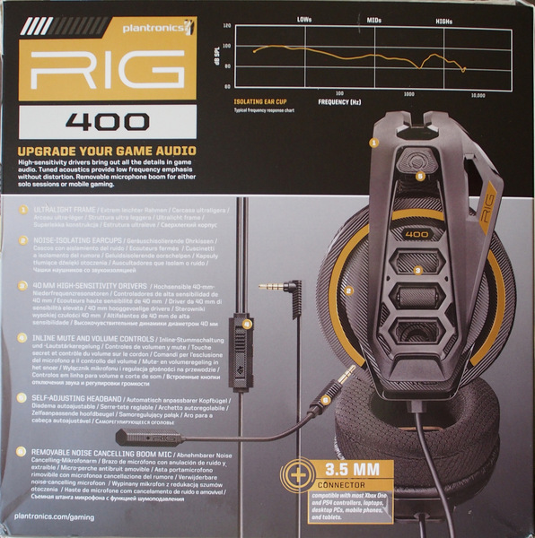 Обзор наушников Plantronics RIG 400. Младший брат | Игровые наушники ...