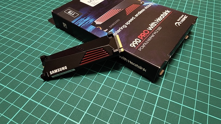 Обзор SSD накопителя 1000 Гб Samsung 990 PRO with Heatsink | SSD