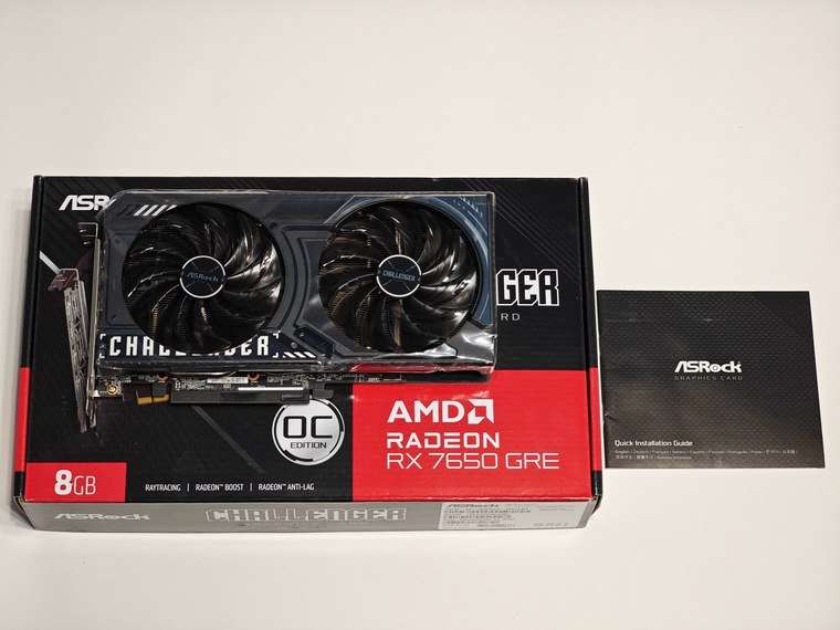 Обзор видеокарты ASRock AMD Radeon RX 7650 GRE Challenger 8G OC ...