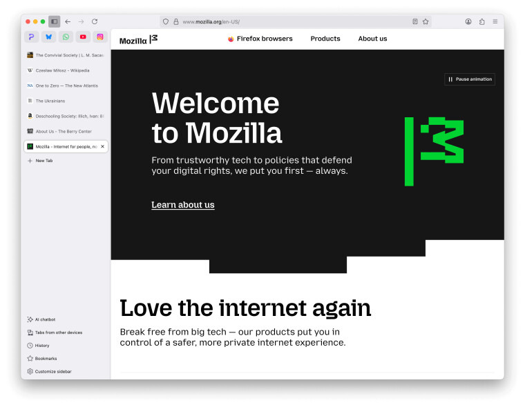 ⚡Представлен браузер Mozilla Firefox 136 с вертикальными вкладками и ...