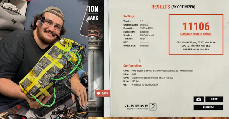 ⚡GeForce RTX 5070 Ti с дырой в PCB установила рекорд в Unigine ...