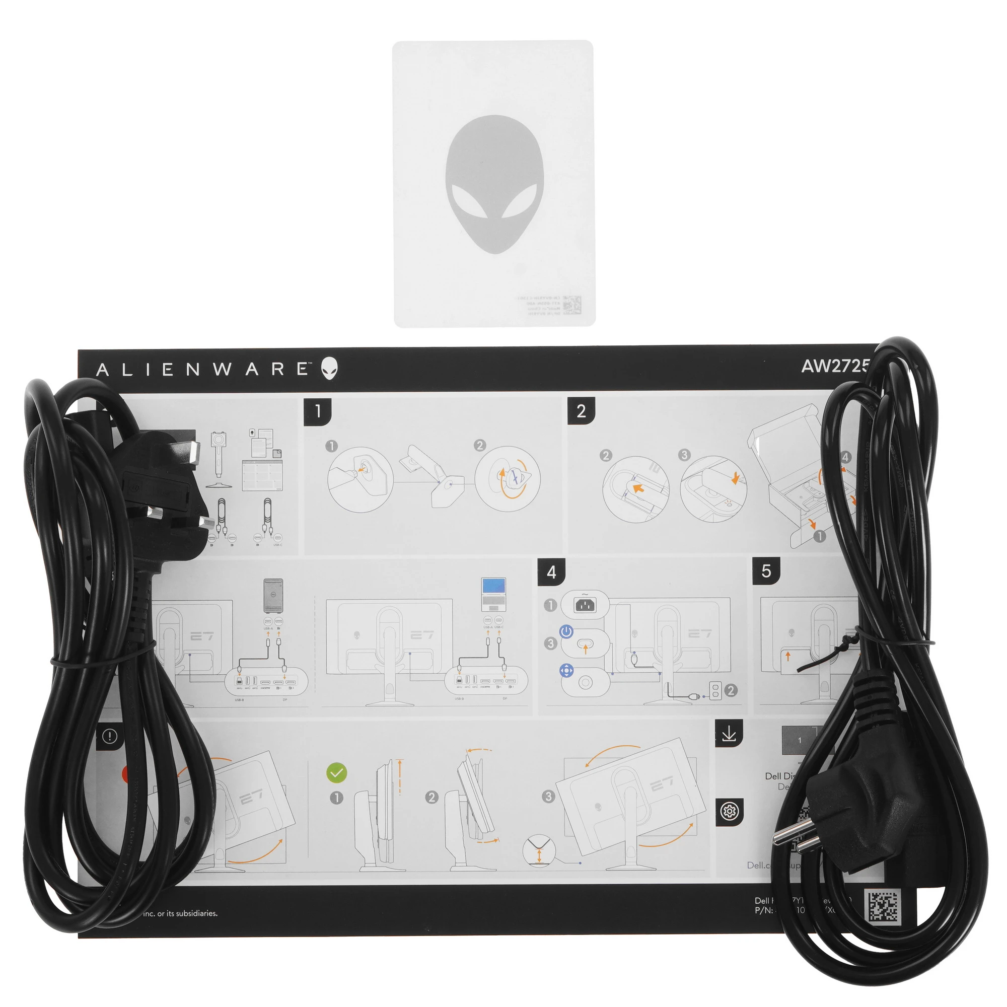 Монитор 26.5' Dell Alienware AW2725DF QD-OLED 2560x1440, 360 Гц, 0.03 мс, 16:9, 1000 кд/м², DP 1.4, HDMI 2.1, USB Hub (4x USB 3.0), FreeSync, черный, фото17