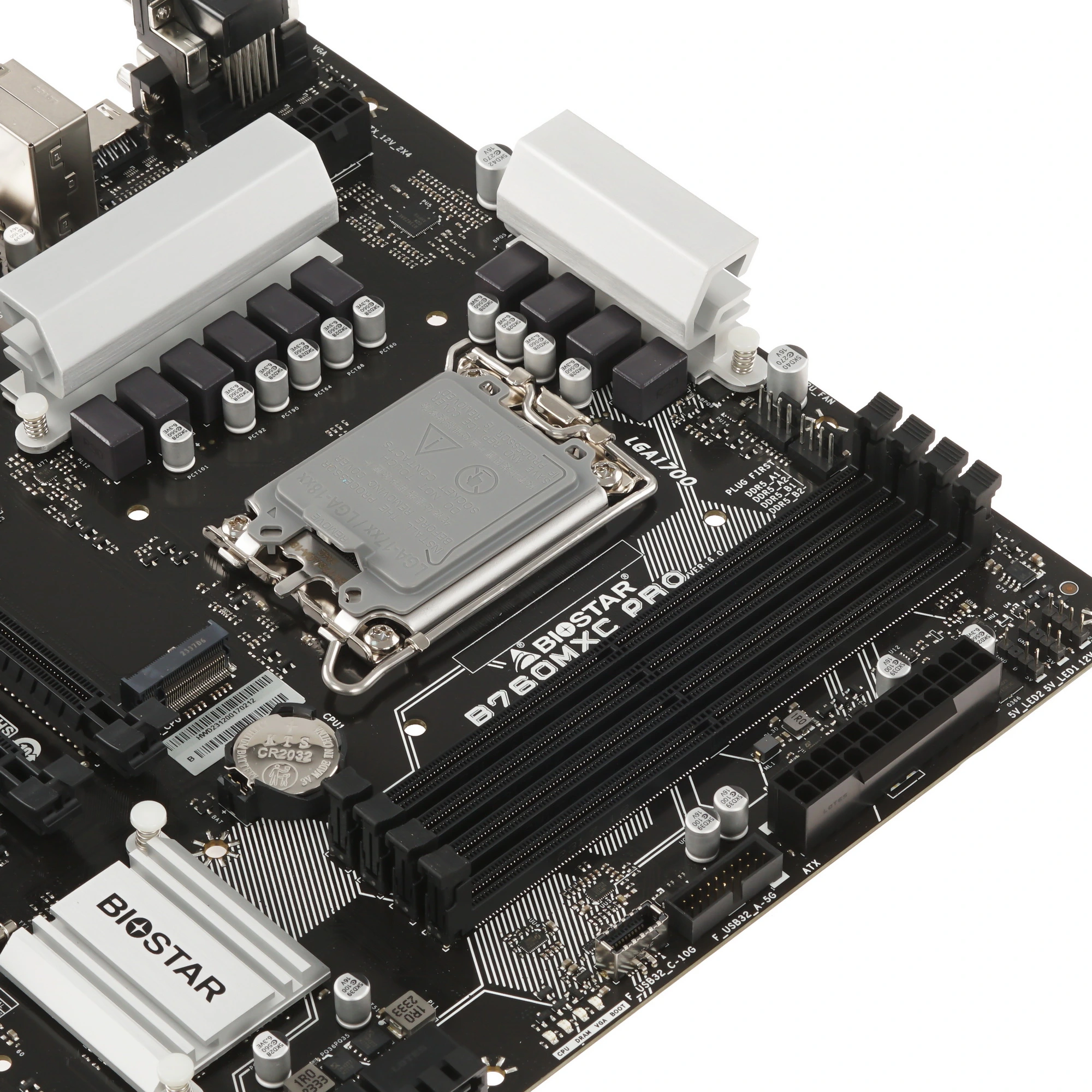 Материнская плата Biostar B760MXC PRO, LGA1700, Intel B760, 4xDDR5, 8xSATA, 2xM.2, 1xPCIe 4.0 x16, DVI-D, HDMI, D-Sub, 1x2.5Gb LAN, 3x3.5 мм, 7.1, microATX, фото10