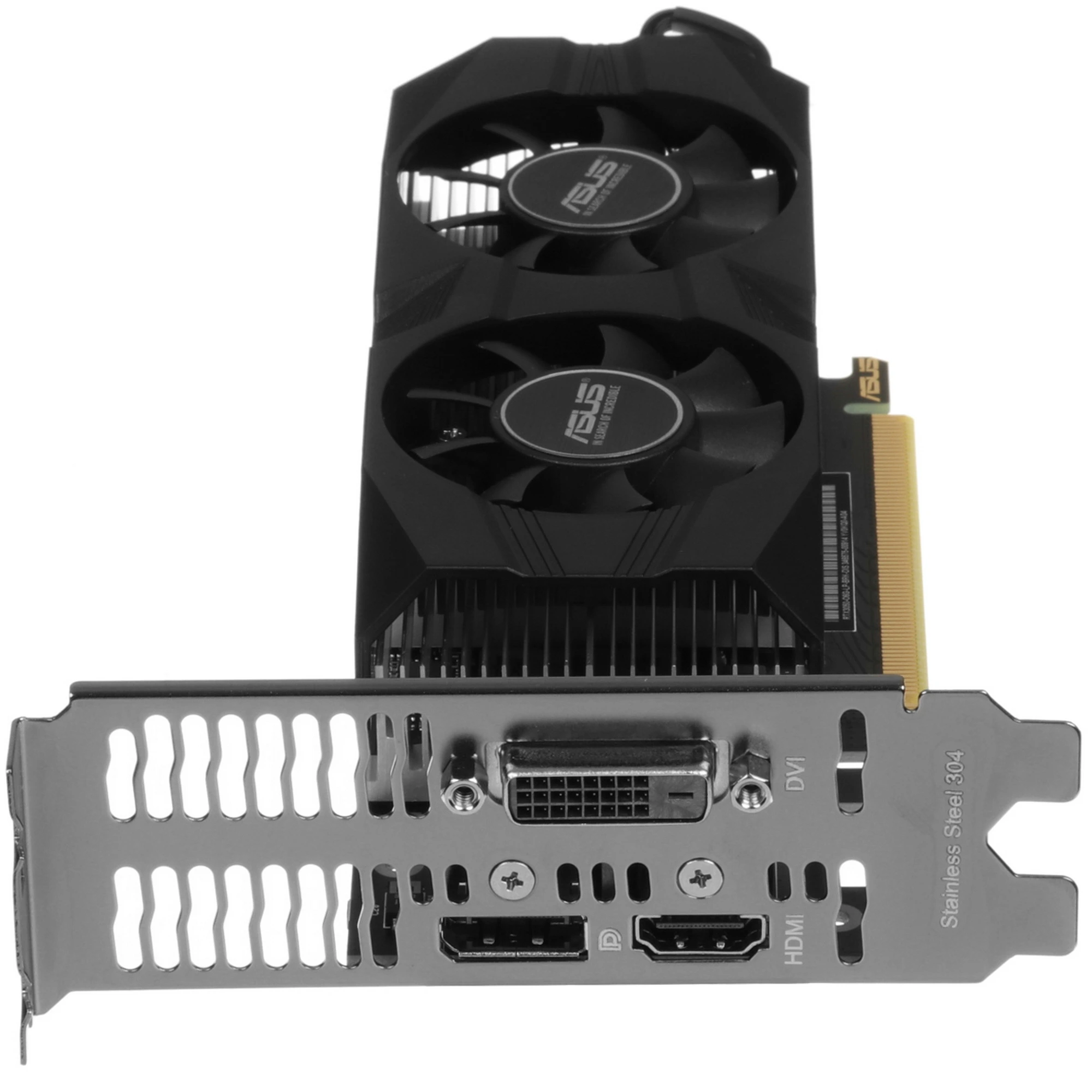 Видеокарта ASUS GeForce RTX 3050 LP BRK OC Edition, 6 GB GDDR6, 96 bit, DVI-D, DisplayPort, HDMI, GPU 1042 MHz, фото3