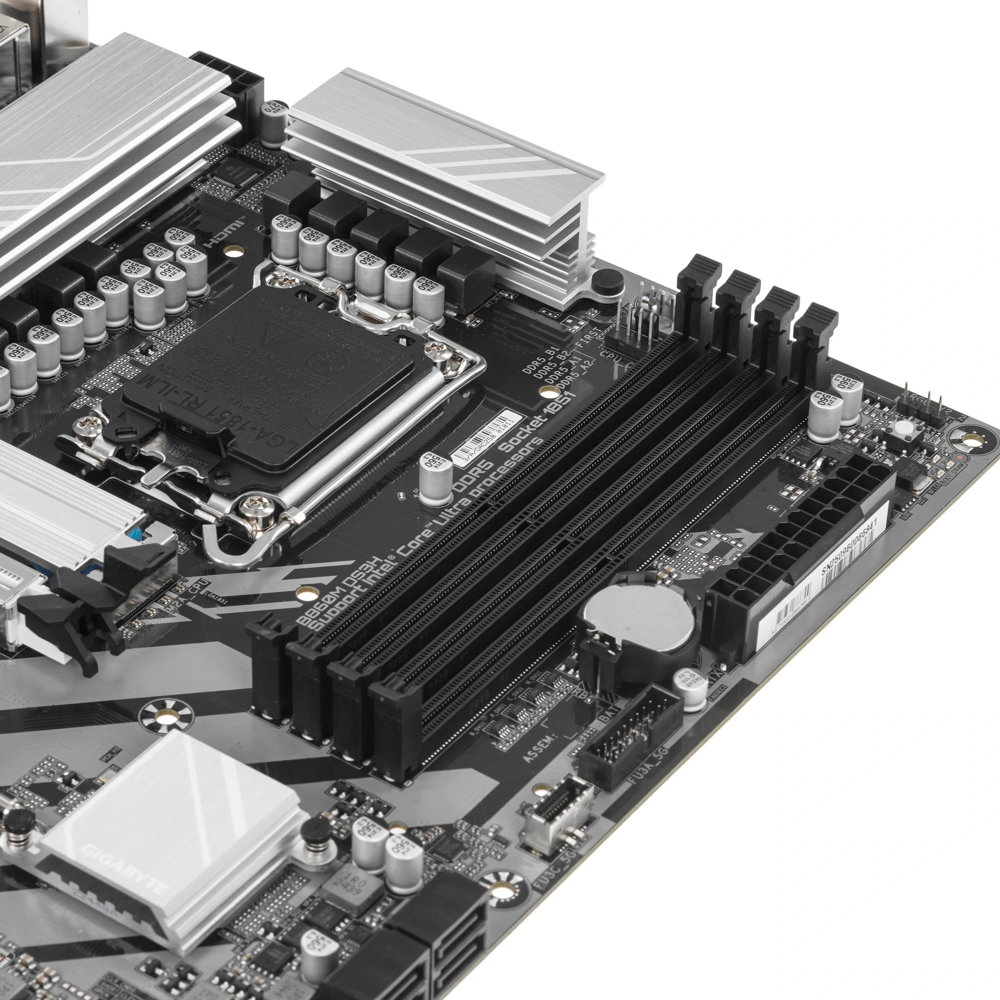 Материнская плата GIGABYTE B860M DS3H, LGA1851, Intel B860, 4xDDR5, 4xSATA, 2xM.2, 1xPCIe 5.0 x16, DisplayPort, HDMI, 1x2.5Gb LAN, 3x3.5 мм, 7.1, microATX, фото5