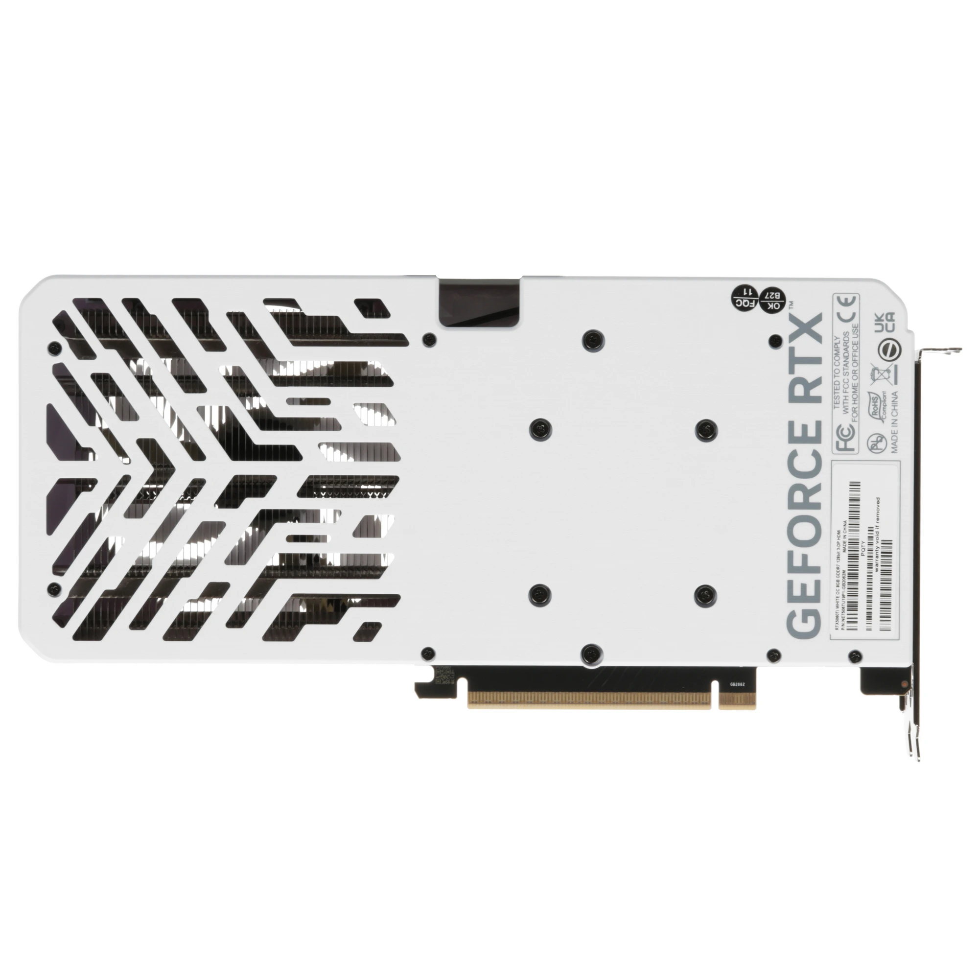Видеокарта Palit GeForce RTX 5060 Ti WHITE OC, 8 GB GDDR7, 128 bit, 3xDisplayPort, HDMI, GPU 2407 MHz, фото12