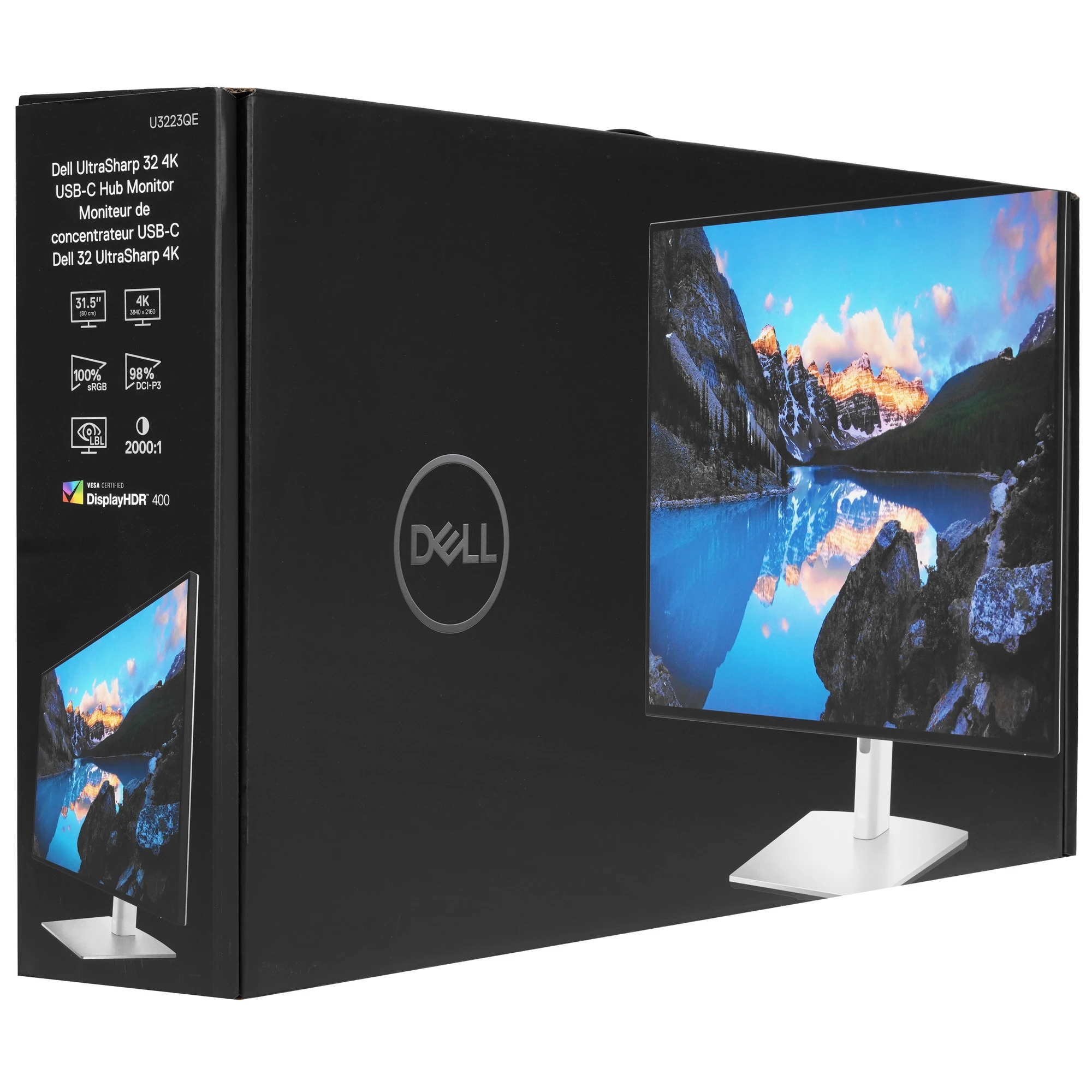 Монитор 31.5' Dell UltraSharp U3223QE IPS 3840x2160, 60 Гц, 5 мс, 16:9, 400 кд/м², 1xHDMI, 2xDP, черный и серебристый, фото12
