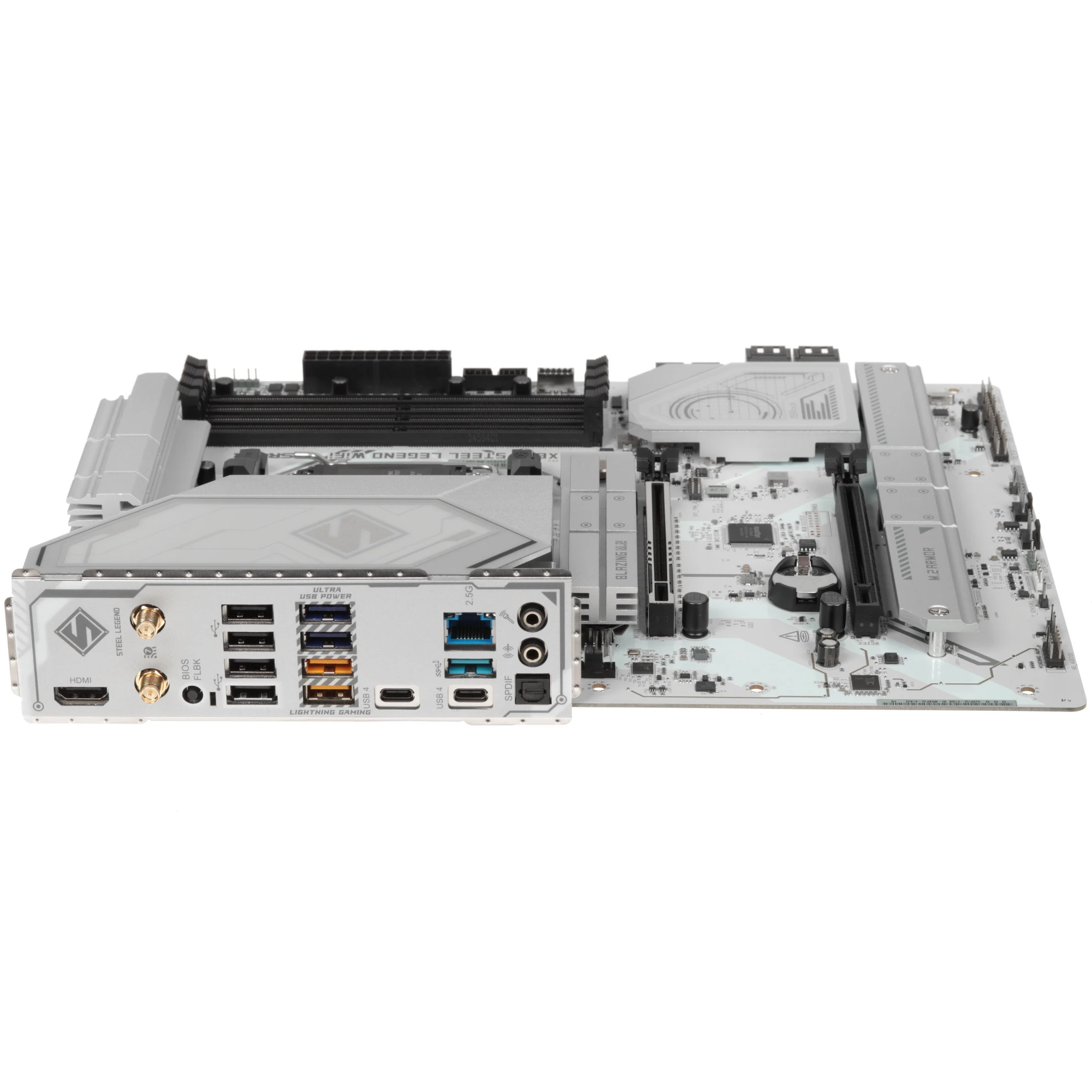 Материнская плата ASRock X870 STEEL LEGEND WIFI, AM5, AMD X870, 4xDDR5, 4xSATA, 3xM.2, 1xPCIe 5.0 x16, 1xPCIe 5.0 x4, 1xHDMI, 1x2.5Gb LAN, Wi-Fi 7, Bluetooth 5.4, 2xUSB-C 40Gbps, 2xUSB-A 10Gbps, 3xUSB-A 5Gbps, 4xUSB-A 2.0, 1xTOSLINK, 2x3.5 мм, 7.1, ATX, фото10