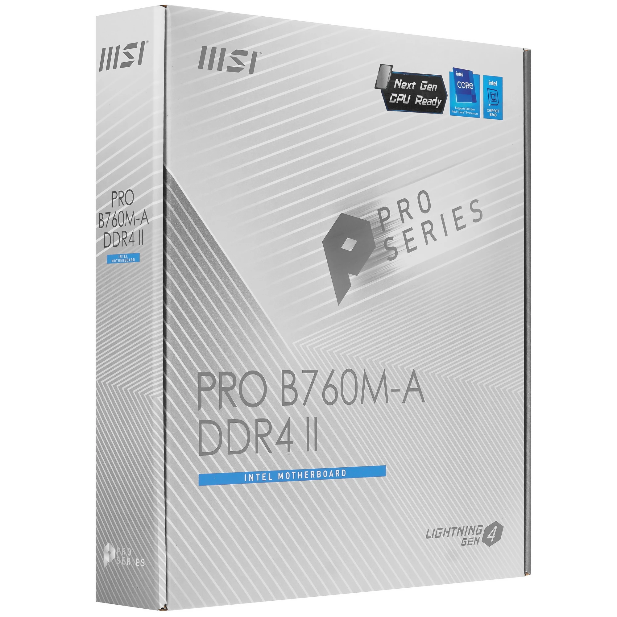 Материнская плата MSI PRO B760M-A DDR4 II, LGA1700, Intel B760, 4xDDR4, 4xSATA, 2xM.2, 1xPCIe 4.0 x16, 1xPCIe 4.0 x4, 1xPCIe 3.0 x1, 2xDP, 2xHDMI, 1x2.5Gb LAN, 2xUSB-A 10Gbps, 2xUSB-A 5Gbps, 2xUSB-A 2.0, 3x3.5 мм, 7.1, mATX, фото8