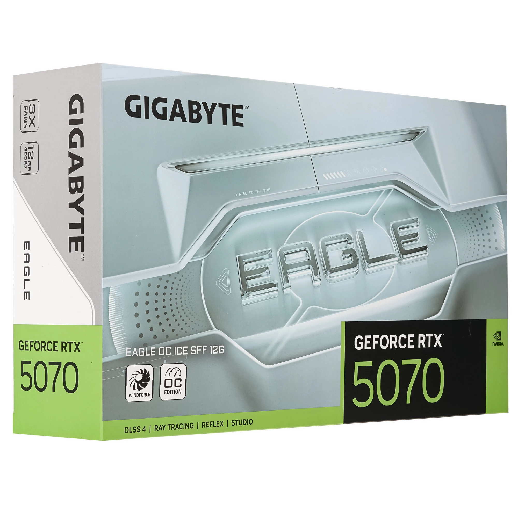 Видеокарта Gigabyte GeForce RTX 5070 EAGLE OC ICE, 12 GB GDDR7, 192 bit, 3xDisplayPort, HDMI, GPU 2805 MHz, фото19