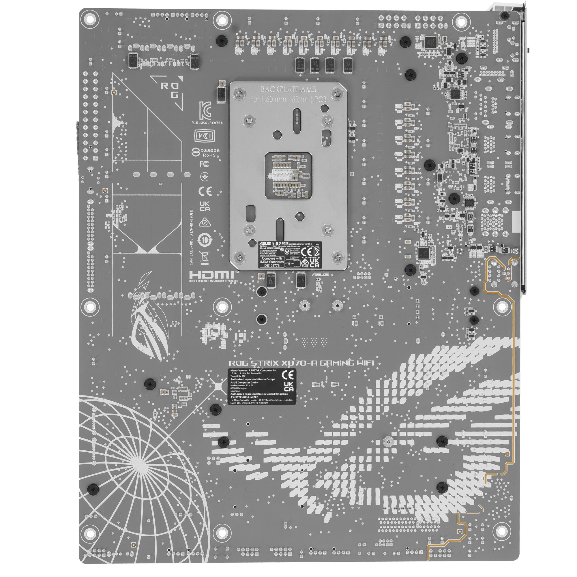 Материнская плата ASUS ROG STRIX X870-A GAMING WIFI, AM5, AMD X870, 4xDDR5, 4xSATA, 4xM.2, 1xPCIe 5.0 x16, 1xPCIe 4.0 x4, DisplayPort, HDMI, 1x2.5Gb LAN, USB Type-C, 2x3.5 мм, 7.1, ATX, фото17