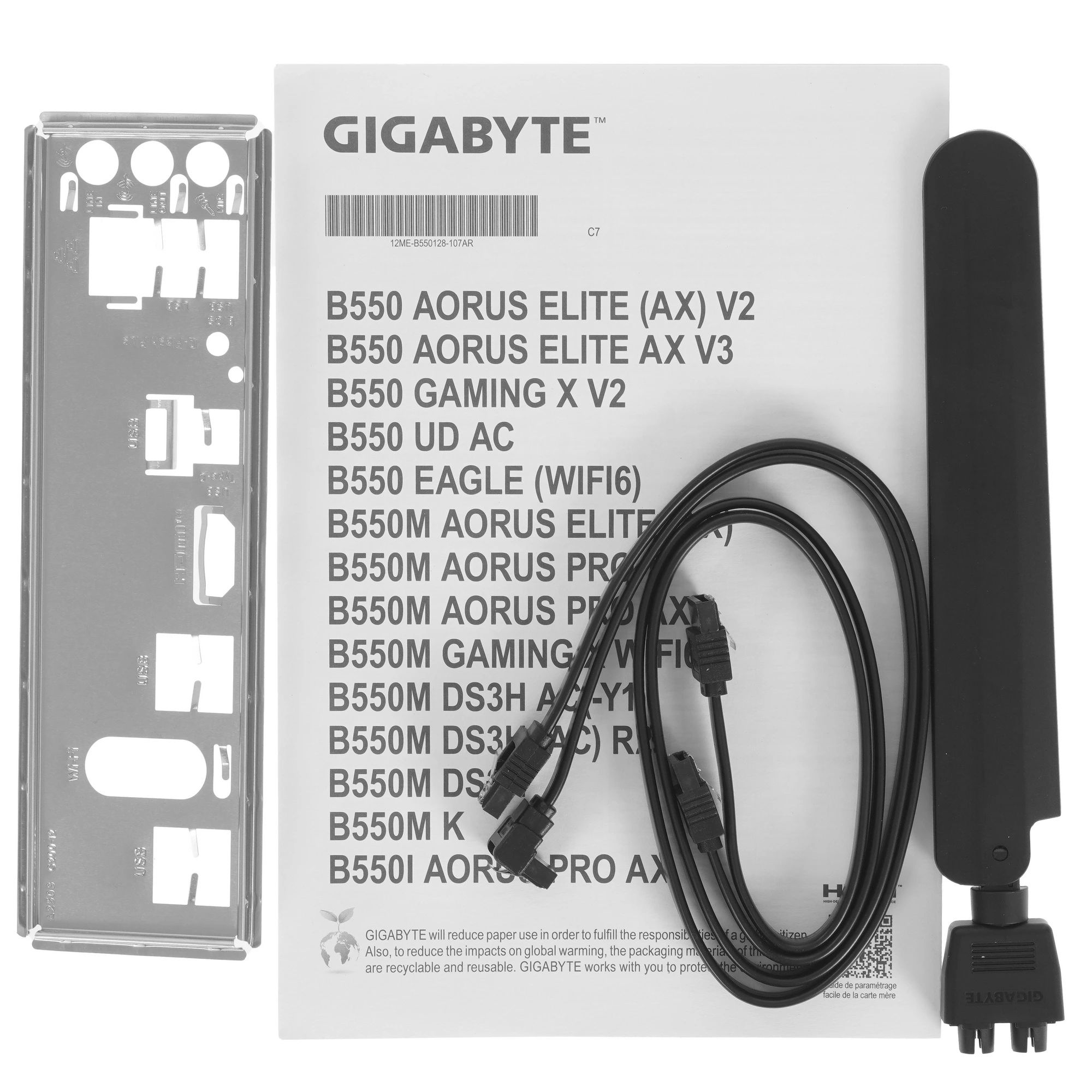 Материнская плата Gigabyte B550 EAGLE WIFI6, AM4, AMD B550, 4xDDR4, 4xSATA, 2xM.2, 3xPCIe x16, HDMI, 1xGb LAN, USB Type-C, 3x3.5 мм, 7.1, ATX, фото7