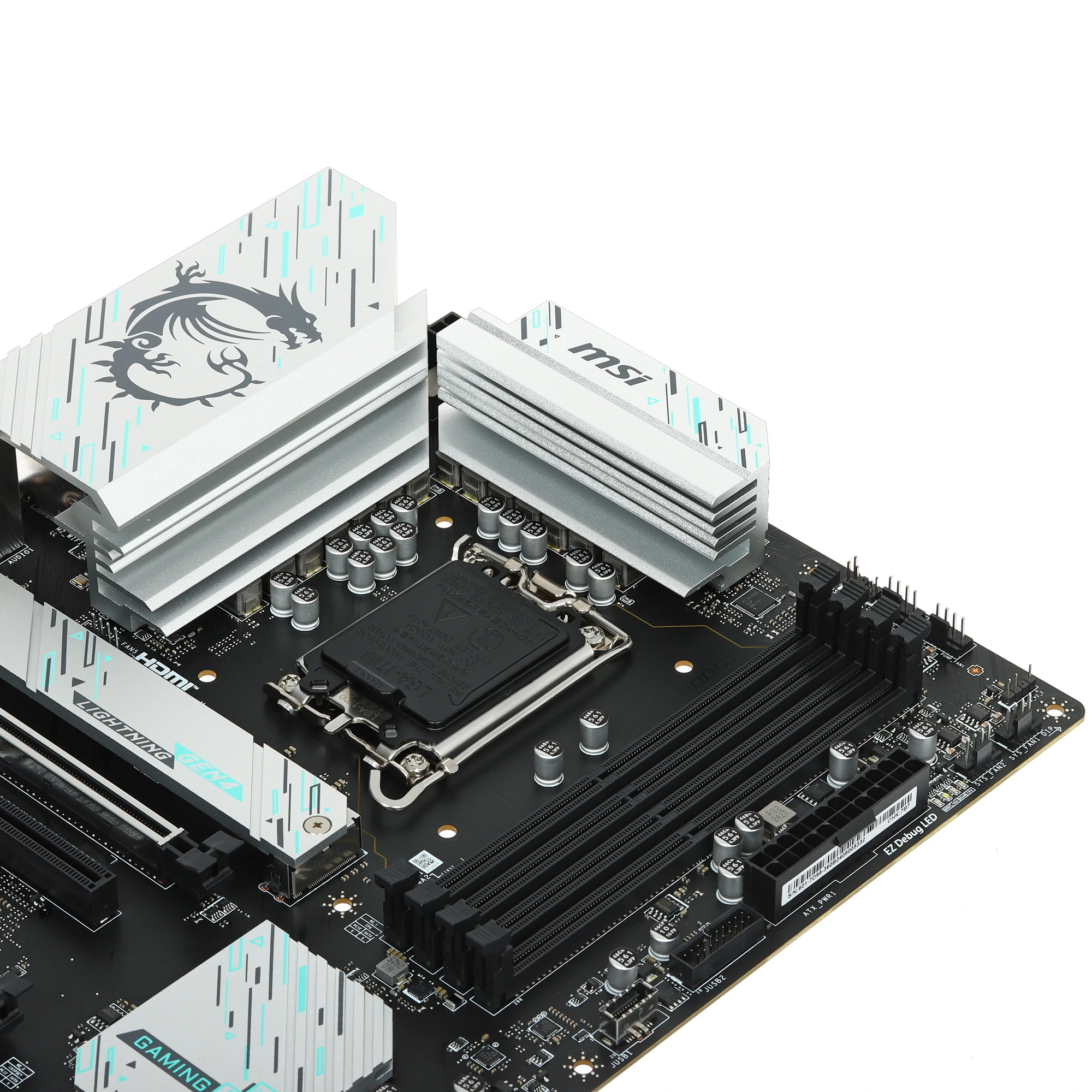 Материнская плата MSI B760 GAMING PLUS WIFI DDR4, LGA1700, Intel B760, 4xDDR4, 4xSATA, 2xM.2, 2xPCIe x16, DisplayPort, HDMI, 1x2.5Gb LAN, USB Type-C, 5x3.5 мм, 7.1, ATX, фото5